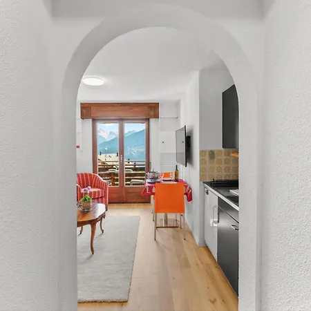 Escapade Romantique Avec Vue, Balcon Et Parking 크란스몬타나
